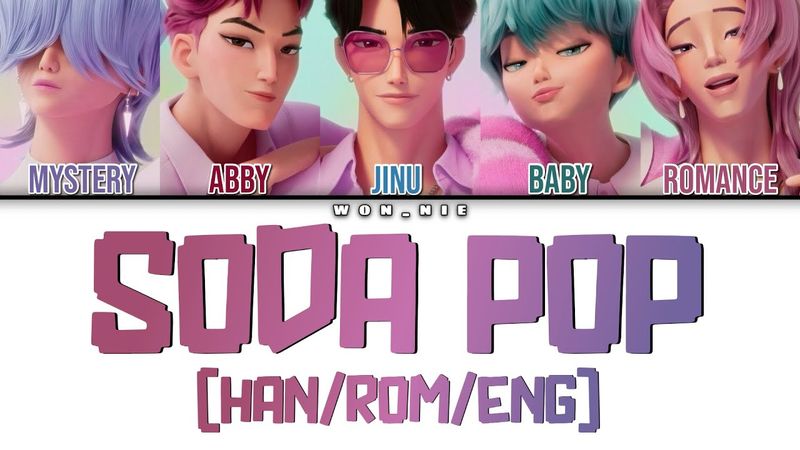 Soda Pop By Saja Boys (KPop Demon Hunters Soundtrack) (Colour Coded Lyrics) [Han/Rom/Eng]