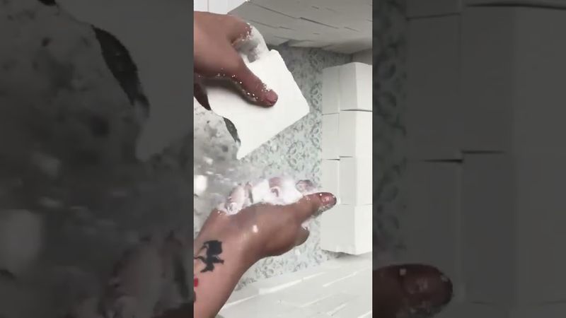 100 Fresh Plain White Chalk Blocks