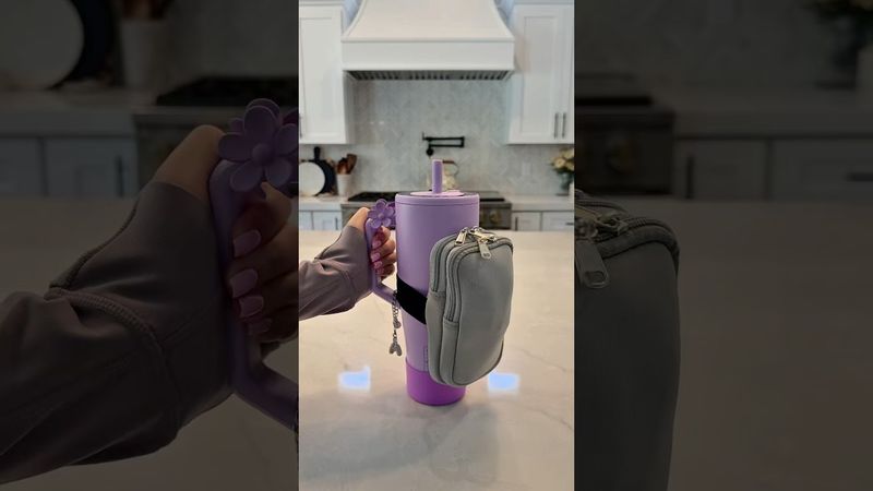 Purple Tumbler 💜🫧 #restock #purple #thatgirl #aesthetic #asmr #drink #tumbler #viral #shorts #fyp