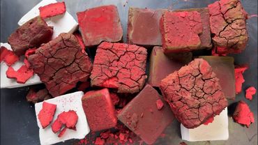 Unpolished RED Pasted and Dyed!