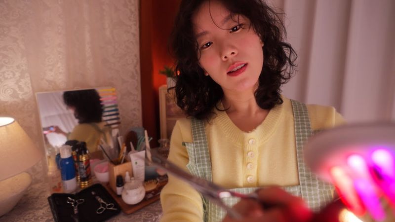 ASMR(زیرنویس✔️) مراقبت از خواب آسمانی 💆🏻‍♀️🫧 درمان مو و پوست سر