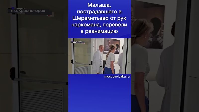 Малыша, пострадавшего в Шереметьево от рук наркомана, перевели в реанимацию