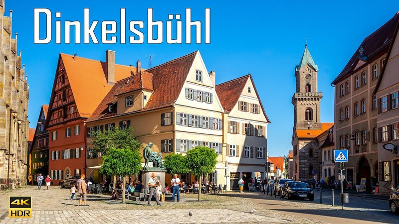Dinkelsbühl Germany 🇩🇪 | One Of The Best-Preserved Towns on the Romantic Road in Germany 4K 60FPS