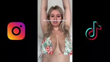 BIG BOOBS MOMS | Hey Mom Drop Your Weapon TIKTOK trend #3 BOUNCING BOOBS