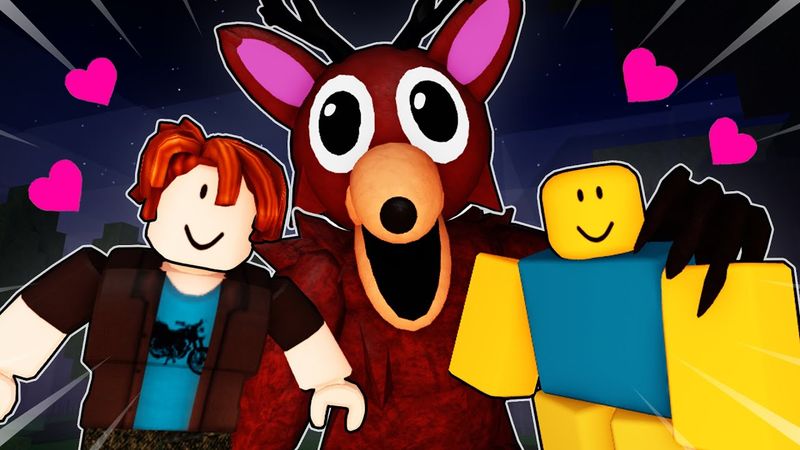 99 NIGHTS IN THE FOREST, BUT DEER IS FRIENDLY! Roblox Animation