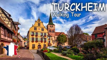 🇫🇷 Turckheim, Alsace, France - Walking Tour - 4K UHD video