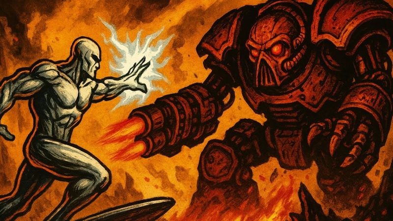 Что Если Серебряный Сёрфер Попал во Вселенную Warhammer 40K?