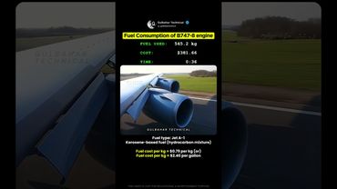 Boeing 747 Burns $600 Fuel in 1 Minute! 🔥✈️