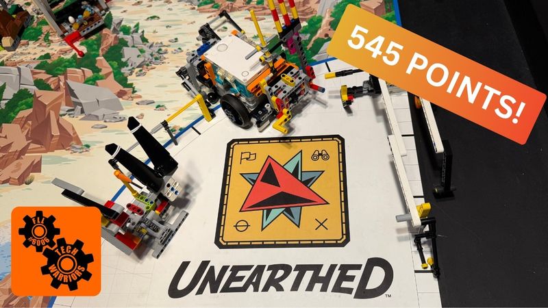 545/545 | FIRST LEGO League UNEARTHED Challenge Complete Robot Run
