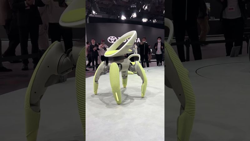 Toyota made this robotic chair called the “Walk Me” that can help people get around