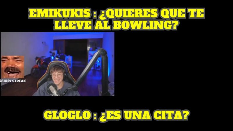 EMIKUKIS LE PREGUNTA A GLOGLO SI QUIERE QUE LO LLEVE AL BOWLING