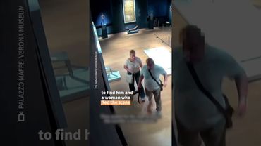 Tourist breaks crystal-covered ‘Van Gogh’ chair in museum | AFP #shorts