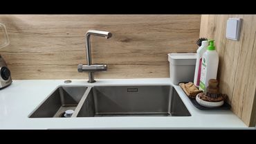 Подключение фильтра обратного осмоса Аквафор DWM-202S к смесителю GROHE Blue Pure Minta