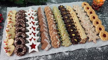 10 نوع کوکی کریسمس از 1 خمیر! سلیقه های کاملا متفاوت! خوشمزه!