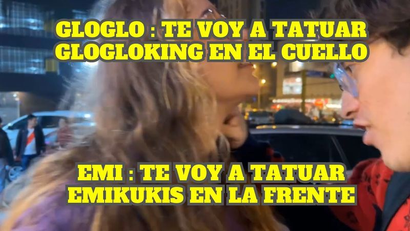 GLOGLO Y EMI HACEN UNA APUESTA DE TATUAJES