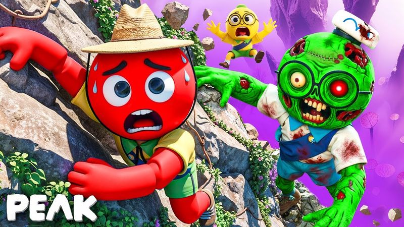 ЗОМБИ ПОВСЮДУ! МЫ ПРОШЛИ НОВЫЙ УРОВЕНЬ "ЛЕС" С 100 ПОПЫТКИ! ОЧЕНЬ СМЕШНО В PEAK