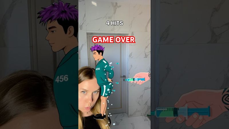 Squid Game Thanos Challenge🆘😭IMPOSSIBLE😭#shorts