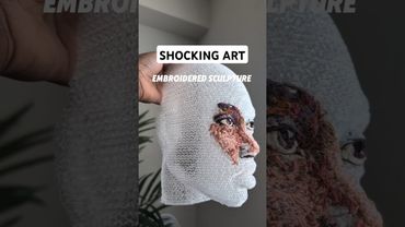 This Art is NOT ordinary 😮 #3d #embroidery