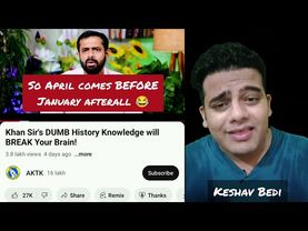 How @aktk UNINTELLIGIBLLY COPIED From My Video Criticizing @KhanSirPatnaKhanGs On Ambedkar