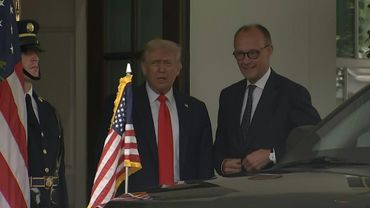 German Chancellor Friedrich Merz arrives at the White House | AFP