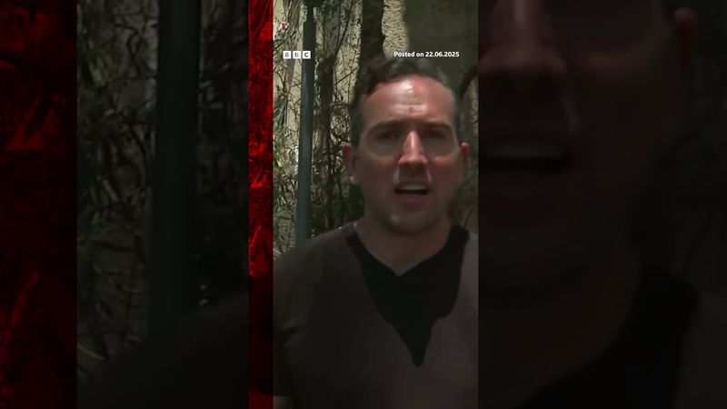 BBC reports from scene of Iranian attack on Israel. #Israel #Iran #BBCNews