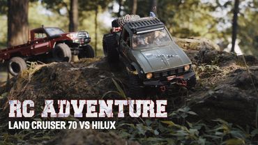 Rc Adventure Rock Crawling /TOYOTA LC70 KillerBoddy - TRX-4 / Hilux Truggy - SCX10 II