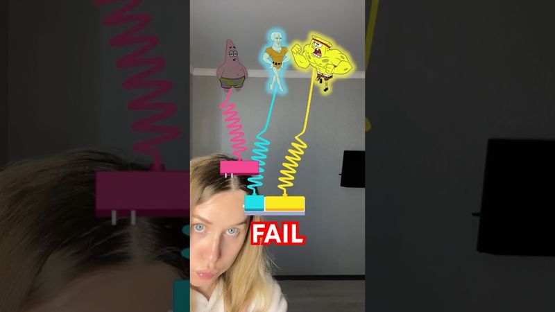 SpongeBob’s Challenge😭IMPOSSIBLE😭#shorts