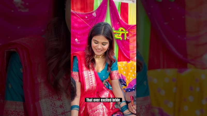 Bhaiyaaaa Dulhe ko bulao🙈 #surbhipalaria #couplecomedy #bride #shadi #dulhan #mehendi #sangeet