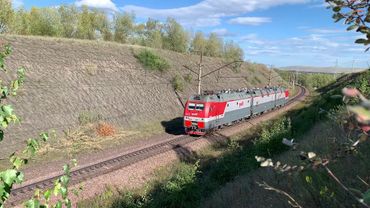 Стук колес грузовых поездов в Хакасии