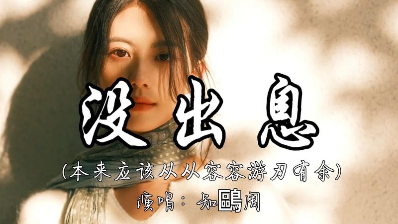 知鷗周 - 没出息（本来应该从从容容游刃有余）『本来应该 从从容容 游刃有余 现在是 匆匆忙忙 连滚带爬。』『动态歌词MV』#翻唱 #必听热门歌曲