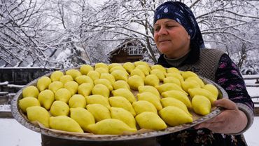 Turkish Stuffed Kibbeh with Potatoes and Beef | Mediterranean Cooking