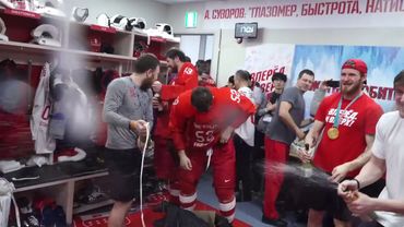 Чемпионская раздевалка хоккеистов России. Олимпиада 2018