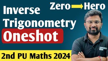 Inverse Trigonometry Oneshot | All Important Questions with answers | 2nd PUC Maths 2024