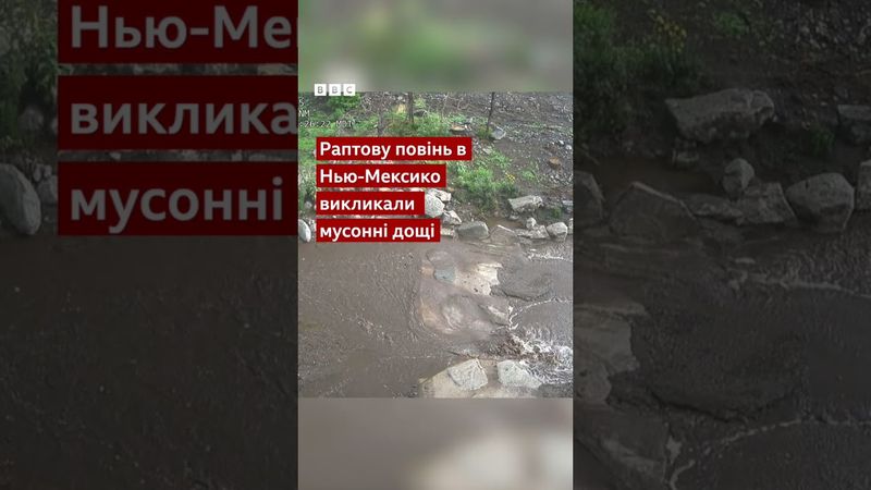 Потужна повінь знесла будинок у Нью-Мексико #shorts #сша #природа