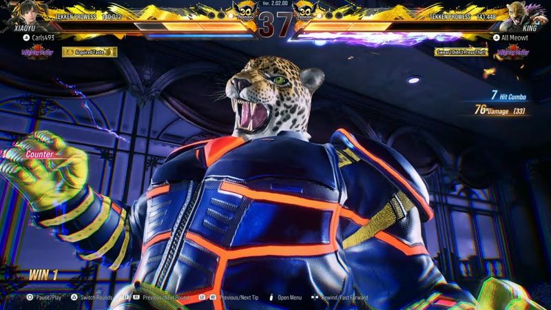 Tekken 8: Match #378 (Ranked): Carls493 (Xiaoyu) Vs. All Meowt (King)