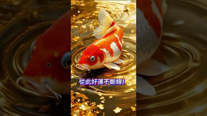好運錦鯉正朝你游來，接住它，從此好運不斷線！接了，轉發，錢財擋不住！#生肖 #十二生肖 #運勢 #生肖運勢 #玄學 #風水 #命理