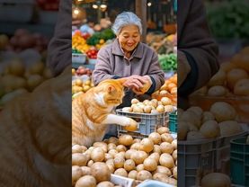 Yummy Pancake Time! Who Wants a Bite? 🥞😋#cat #catcooking #cutecat #rurallife #ai