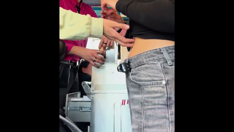 Man pokes girl’s belly button #bellybutton