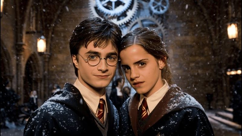 Harry e Hermione: Compilação de momentos românticos e de beijos! (paródia de IA Harione)