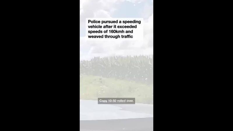 High speed pursuit ends in shocking rollover crash