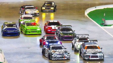 GREAT RC DRIFT CAR RACE MODELS IN PAIR COMPETITION / Modell+Technik Stuttgart 2017