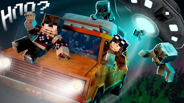 НА ФУРГОНЕ В ПАРКЕ ПРИШЕЛЬЦЕВ - Страшилки Майнкрафт