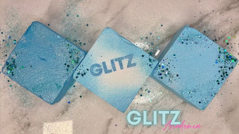 *EXTRA CRUNCHY GYM CHALK💎BLUE GLITZ ASMR CRUSH💙DYED GYM CHALK BLOCKS🤍SO SATISFYING✨