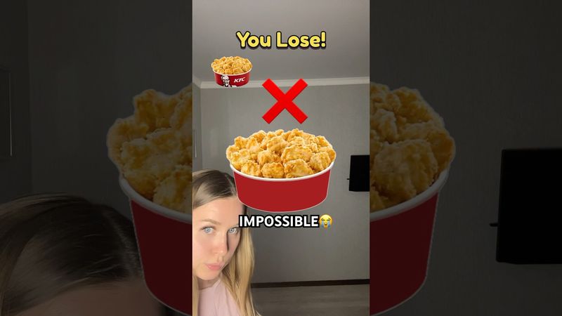 KFC Challenge🍟IMPOSSIBLE😭#shorts