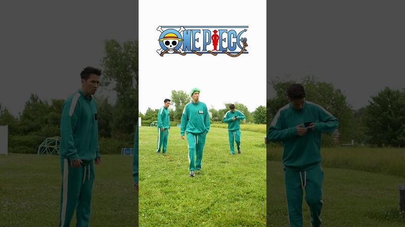 Anime Characters in Squid Games… #anime #onepiece #dragonball #sololeveling