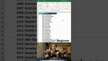 How to remove DOB in excel 😱 #excel #office #spreadsheet