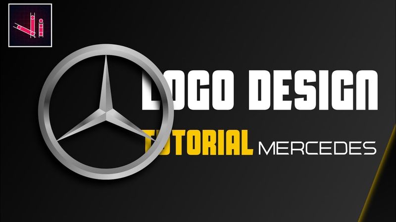 vector ink tutorial logo desing Mercedes #logodesign