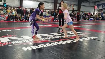 NAGA 2nd Match NoGi Girl's JiuJitsu 7yr olds
