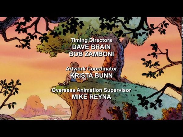 Новые Приключения Винни-Пуха (1988-1991) — финальные титры