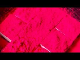 Pink Pigment Overload on Fresh Chalk